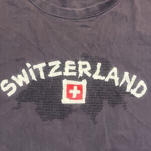 Switzerland‎ Flag Men XXL T-Shirt Switzerland National Tee Shirt Swiss Gift Tee